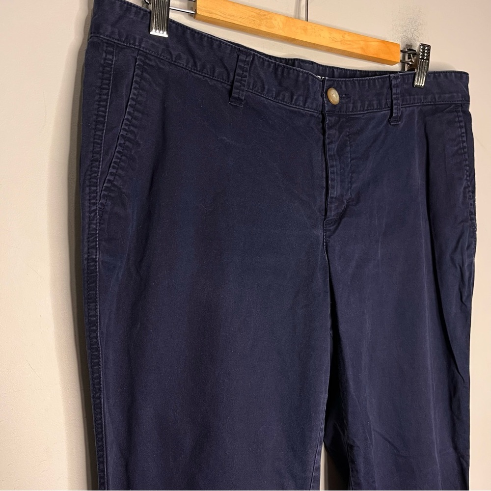 Gap Girlfriend Khaki Navy Chino Pants, size 12/31 - Picture 3 of 11